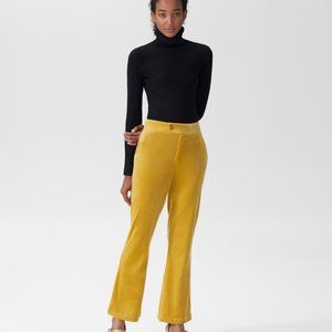 Universal Standard Farrah Velvet Pants Gold Sz 4